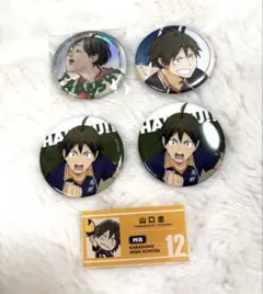 ハイキュー 山口忠 缶バッジ アクリル名札クリップ