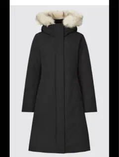 UNIQLO ハイブリッド　ファー付きフード ロングダウンジャケット