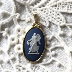 WEDGWOOD ウェッジウッド ジャスパー　オーバル型ペンダントトップ
