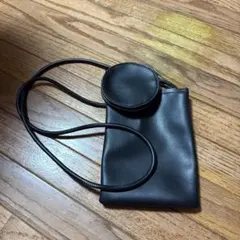ブラック ショルダーバッグ スマホ用