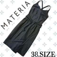 a54〚MATERIA〛 ノースリーブワンピース ストライプ 38サイズのサムネイル