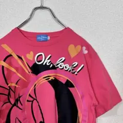 【ミニーマウス】Lサイズ ディズニー Tシャツ ピンク Disney