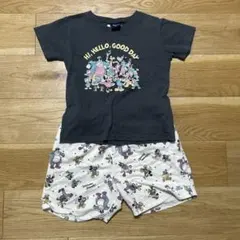 futafuta ミッキー 上下セット Tシャツ130 パンツ140