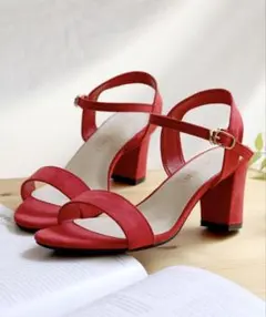LibertyDoll 7.5cmチャンキーヒール アンクルストラップサンダルのサムネイル