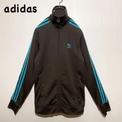 【超人気L】adidas トラックジャケット ブラウン ブルー TJ96