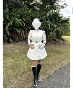ボーダーズアットバルコニー DENIM QUILTED DRESS デニムキルト - メルカリ