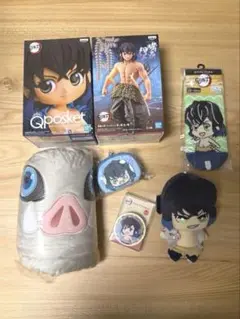 出品5月17日まで！【お得】鬼滅の刃　嘴平伊之助　7点セット　まとめ売り