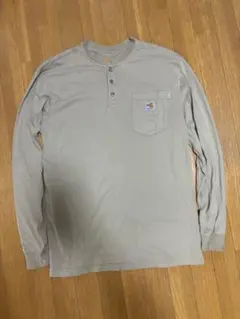 美品　Carhartt ヘンリーネック ロンT