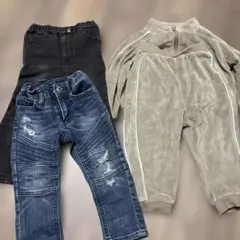 パンツ3点セット（デニム・スウェット）