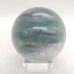 新品】ブルー・グリーン・パープルのファントム模様の虹入り　フローライト11-44