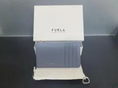 【FURLA(フルラ)】フラグメントケース/ブルー/ほぼ未使用