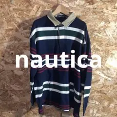 【 2517番】nautica ポロシャツ　長袖　メンズXL 秋冬