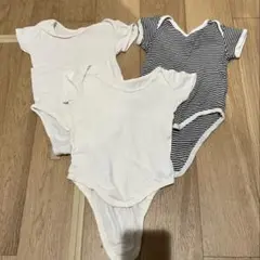 ベビー肌着3枚セットロンパース