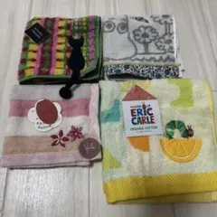 ハンカチ ハンドタオル 新品 4枚セット