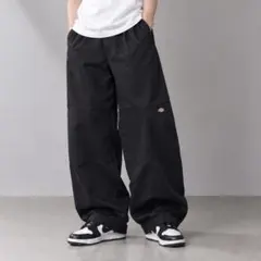 Dickies ディッキーズ ダブルニー 極太 ワークパンツ ブラック W42