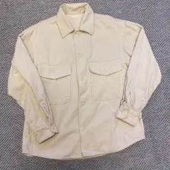 GU コーデュロイCPOシャツ　S ナチュラル　メンズ