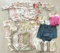 ベビー服 60.70 ロンパース肌着　普段着　30着程まとめ売り　女の子服