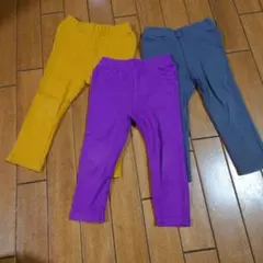 EDWIN90サイズ カラフル ロングパンツ 3点セット