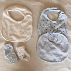 よだれかけ スタイ 靴下 セレク コムサ ファミリア 新生児 出産準備