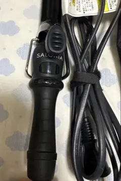 SALONIA カールヘアアイロン ブラック 収納ケース付き 32mm
