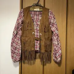 USED USA古着 レザーフリンジベスト CHICO'S vintage USED USA古着 レザーフリンジベスト CHICO'S vintage USED USA