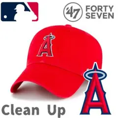 【海外限定】'47 MLB ロサンゼルスエンゼルス clean up レッド