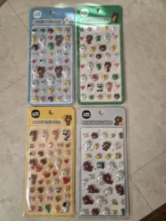 LINEスタンプ ぷくぷくシール4種類