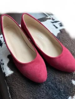 aquagarage レッド スエード パンプス　箱無しのサムネイル