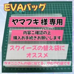 スクイーズ　替え袋　EVAバッグ　チャック付き
