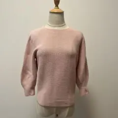 UNIQLO ユニクロ 3D コットン バルーン スリーブセーター ニット S