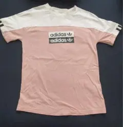 値下げ中！pakaian adidas ロゴ　Tシャツ ピンク