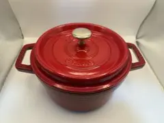 STAUB ストウブ 22cm 鋳物 両手鍋 ピコ・ココット レッド チェリー