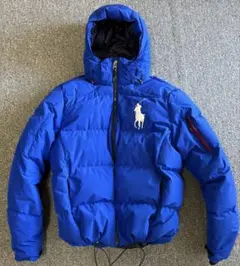 ポロラルフローレン ビッグポニー ダウンジャケット L 青