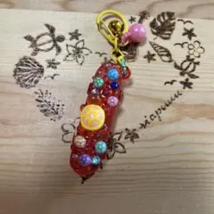 ハンドメイド　スケボーキーホルダー　夏133