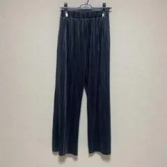 LOWRYS FARM ベロアパンツ　ブルー