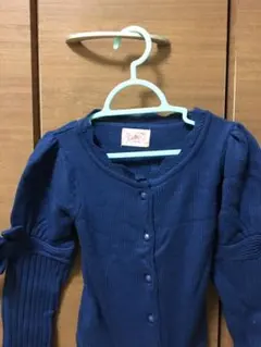 未使用　cotton baby コットンベビー　リボン袖　ニット　カーディガン