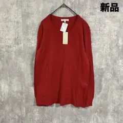 【新品】Comme ca Mature コムサマチュア　Vネック　ニット　薄手