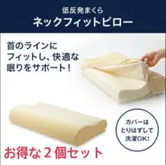【新品・開封済】　トゥルースリーパー 低反発万能まくら 2個セットのサムネイル
