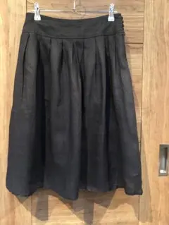 MUJI 無印　リネンフレアスカート