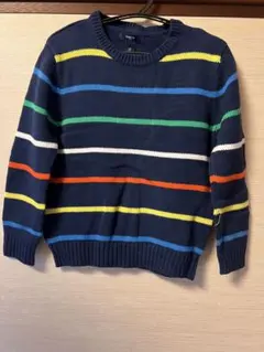 GapKids ネイビー ストライプ セーター US S