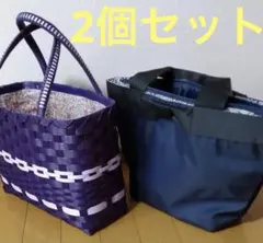 【美品】クラフトハンドメイドバッグとレディーストートバッグ　2個セット