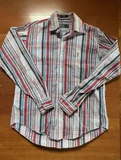 ポロラルフローレン　ユニオンジャックみたいな柄 長袖ボタンシャツ　サイズ20