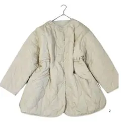 Riberry ドロストキルティングコート アウター アイボリー Mサイズ