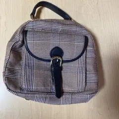 チェック柄 2WAY ミニショルダーバッグ