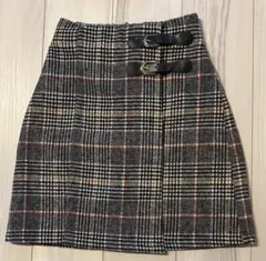 【未使用・美品】INGNI チェック柄スカート ベルト付き スカート Mサイズ