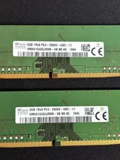 SK Hynix DDR4-2666MHz メモリ 16GB(8GB2枚）