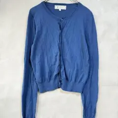 ロペピクニック クルーネックカーディガン 38(M)長袖 薄手 羽織 ショート丈