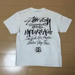 Stussy フロントバックロゴ Tシャツ ホワイト Mのサムネイル