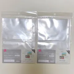 DAISO A5 クリアポケット L判写真サイズ ６穴リング用リフィル シール帳