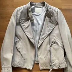イエナスローブ　レザー　ライダースジャケット　やぎ皮　ベージュ　新春